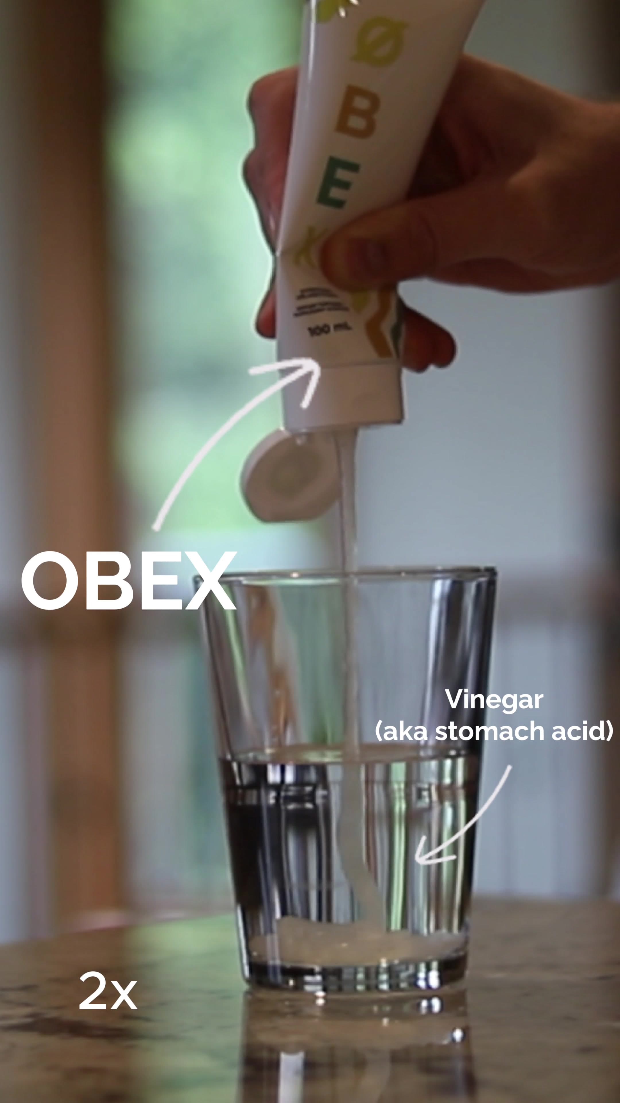 ØBEX alginate forming protective barrier demonstration